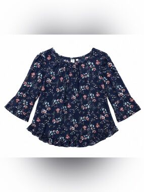 GAP quarter-length sleeve floral top